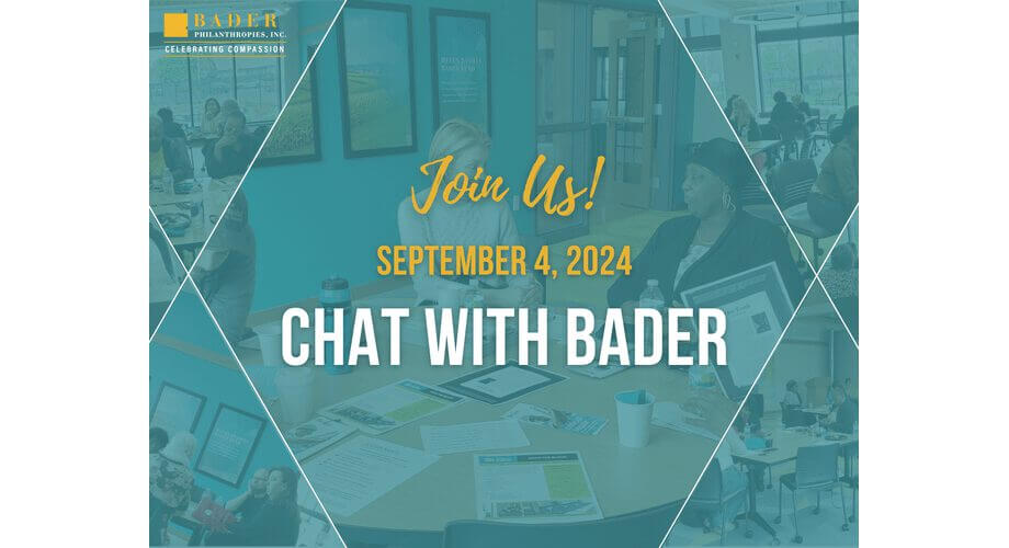 Attendees at Chat with Bader Philanthropies event, September 4, 2024. Celebrating compassion and connection.