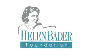 Helen Bader Foundation logo with a grayscale portrait sketch of Helen Bader above the organization's name.